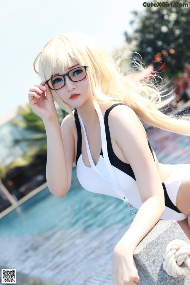 Potato Godzilla Cosplay Jeanne d’Arc Swimsuit No.3842c6