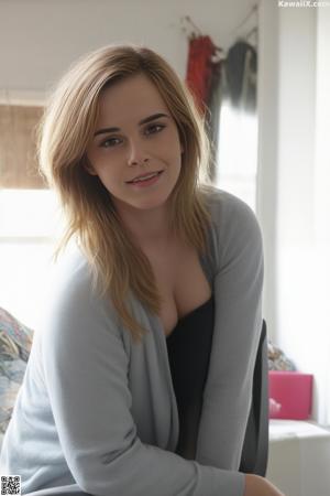 A young woman sitting at a desk wearing a black tie.